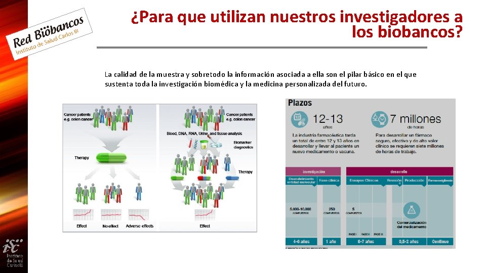 ¿Para que utilizan nuestros investigadores a los biobancos? La calidad de la muestra y