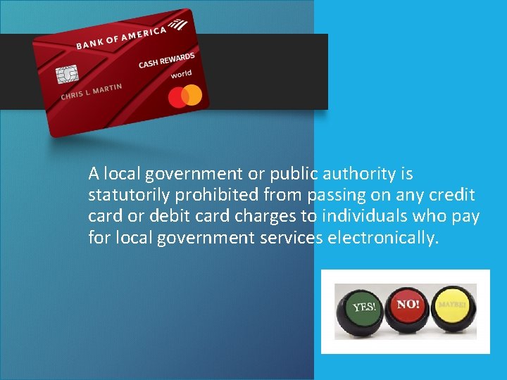 A local government or public authority is statutorily prohibited from passing on any credit