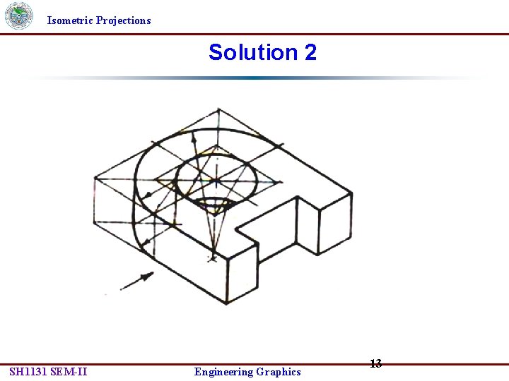 Isometric Projections Solution 2 SH 1131 SEM-II Engineering Graphics 13 