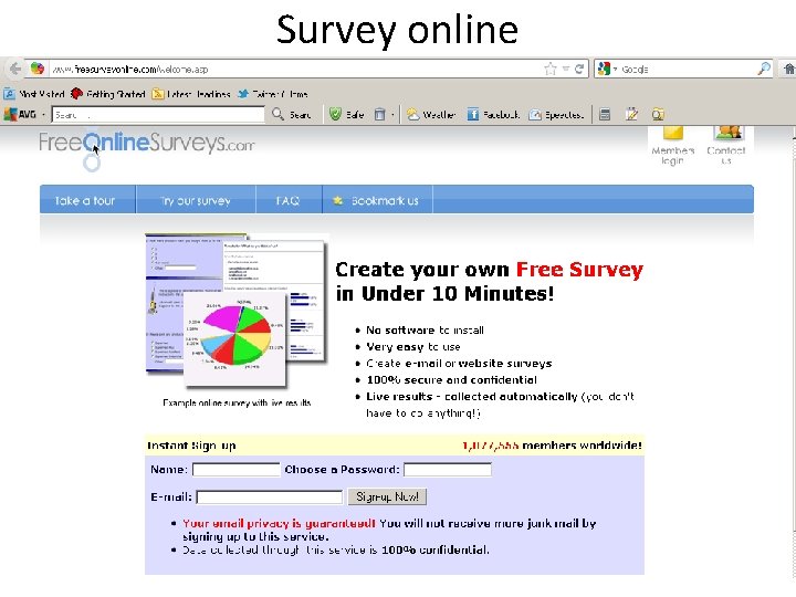 Survey online 22 