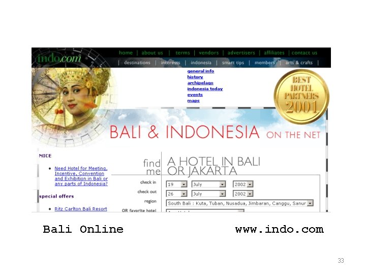 Bali Online www. indo. com 33 