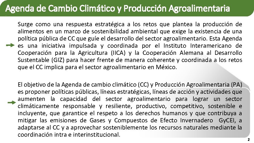 PRESENTE Y FUTURO DE LA MITIGACIN DEL CAMBIO