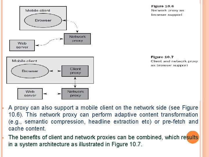 § § A proxy can also support a mobile client on the network side