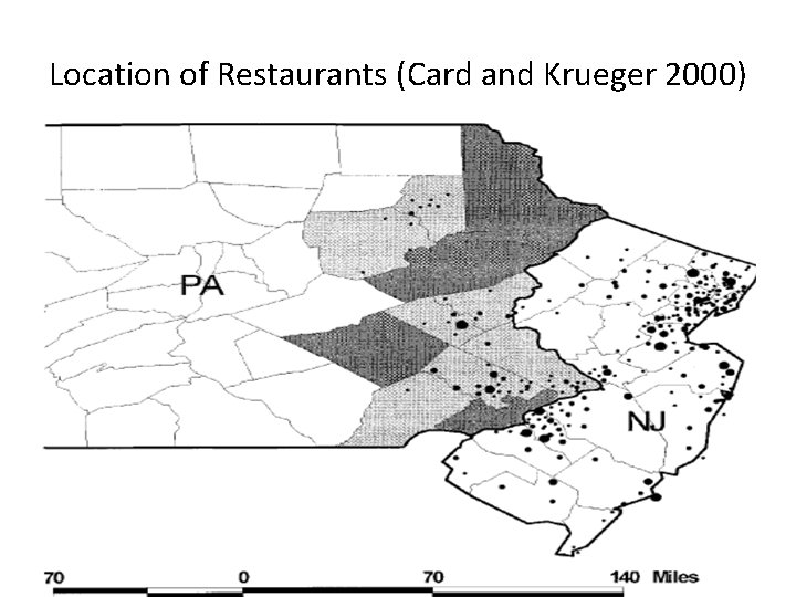 Location of Restaurants (Card and Krueger 2000) 