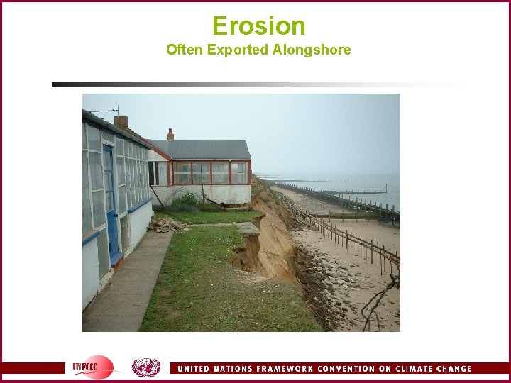 Erosion Often Exported Alongshore 