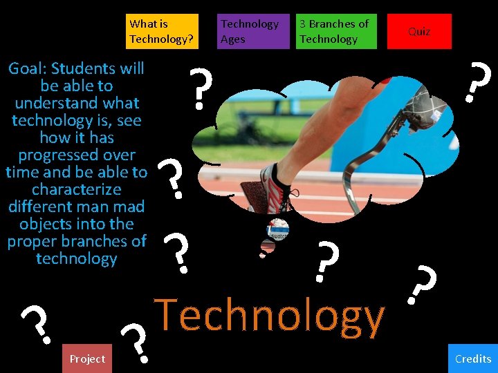 What is Technology? Goal: Students will be able to understand what technology is, see