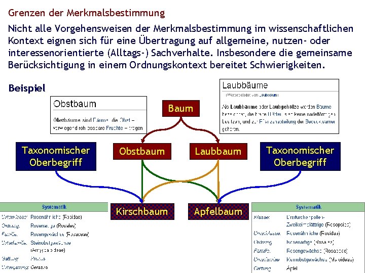 Grenzen der Merkmalsbestimmung Nicht alle Vorgehensweisen der Merkmalsbestimmung im wissenschaftlichen Kontext eignen sich für Grenzen der Merkmalsbestimmung Nicht alle Vorgehensweisen der Merkmalsbestimmung im wissenschaftlichen Kontext eignen sich für