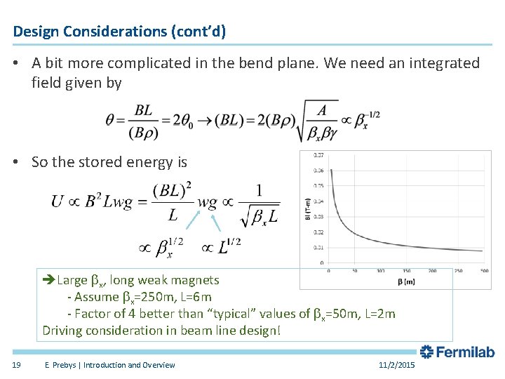 Design Considerations (cont’d) • A bit more complicated in the bend plane. We need