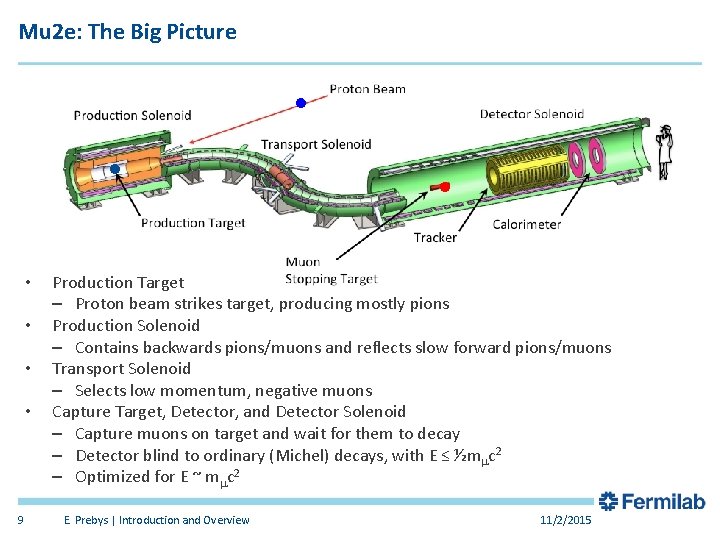 Mu 2 e: The Big Picture • • 9 Production Target – Proton beam