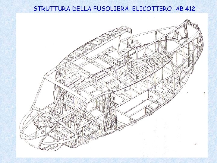 STRUTTURA DELLA FUSOLIERA ELICOTTERO AB 412 