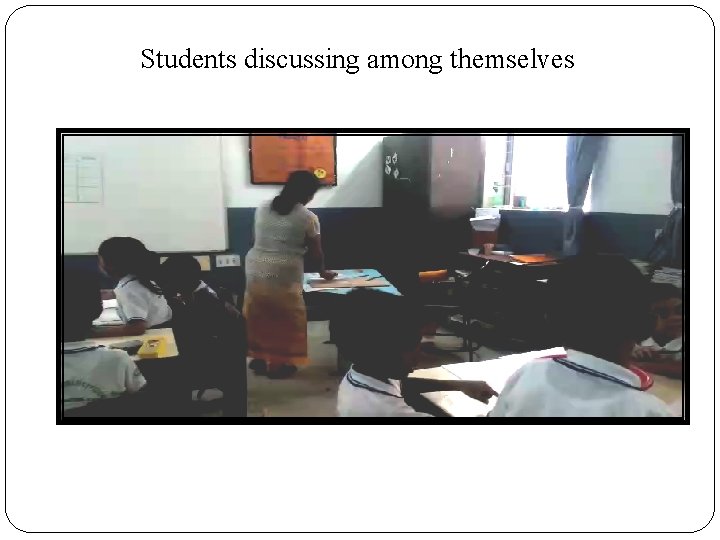 Students discussing among themselves 