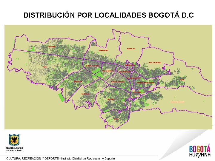 DISTRIBUCIÓN POR LOCALIDADES BOGOTÁ D. C 