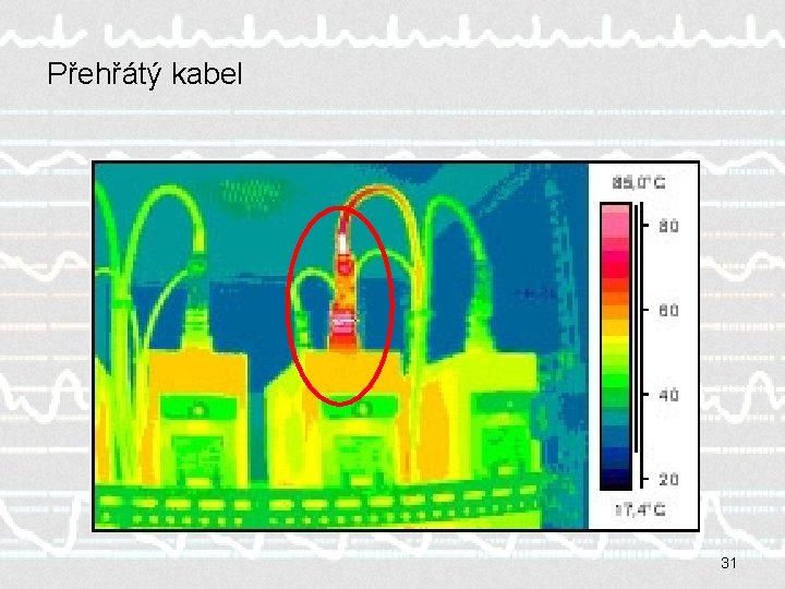 Přehřátý kabel 31 