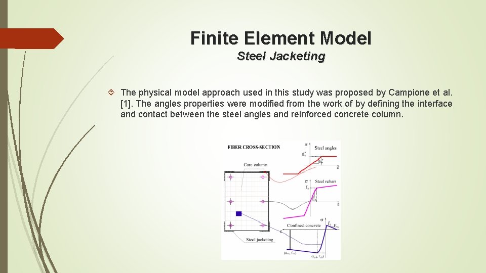 Finite Element Model Steel Jacketing The physical model approach used in this study was