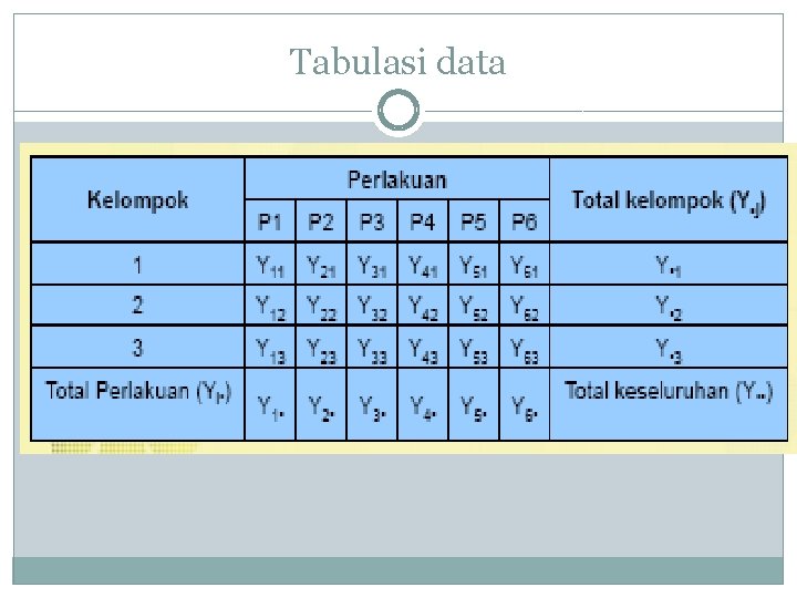 Tabulasi data 