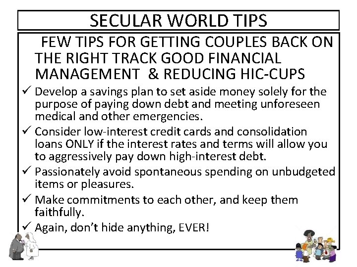 SECULAR WORLD TIPS FEW TIPS FOR GETTING COUPLES BACK ON THE RIGHT TRACK GOOD