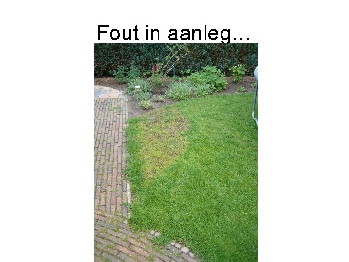 Fout in aanleg… 