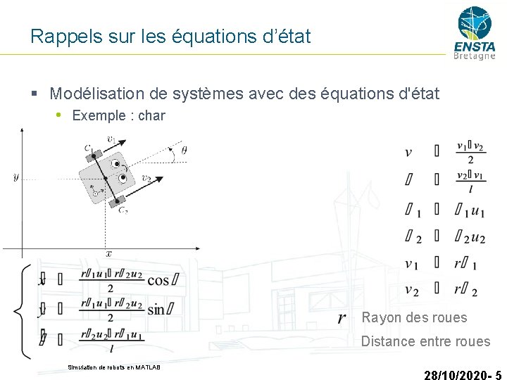 Rappels sur les équations d’état § Modélisation de systèmes avec des équations d'état •