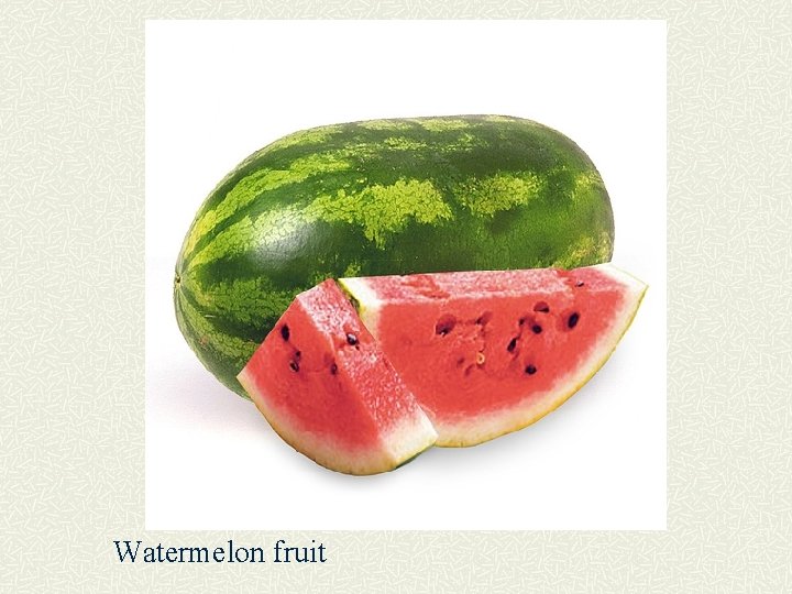 Watermelon fruit 