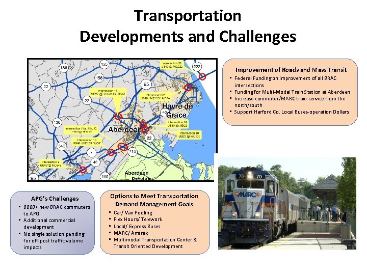 Transportation Developments and Challenges Improvement of Roads and Mass Transit • Federal Funding on