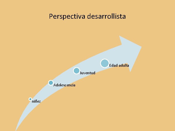 Perspectiva desarrollista Edad adulta Juventud Adolescencia niñez 