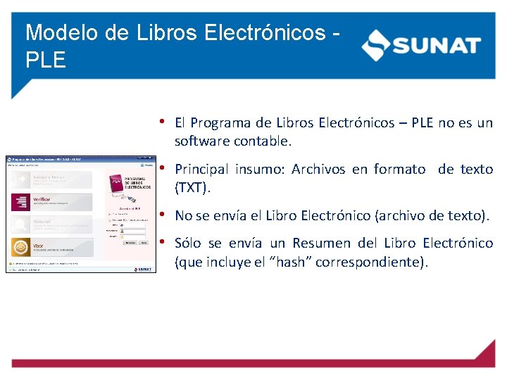 Modelo de Libros Electrónicos - PLE • El Programa de Libros Electrónicos – PLE Modelo de Libros Electrónicos - PLE • El Programa de Libros Electrónicos – PLE