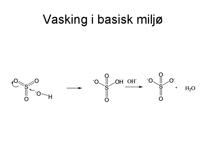 Vasking i basisk miljø 