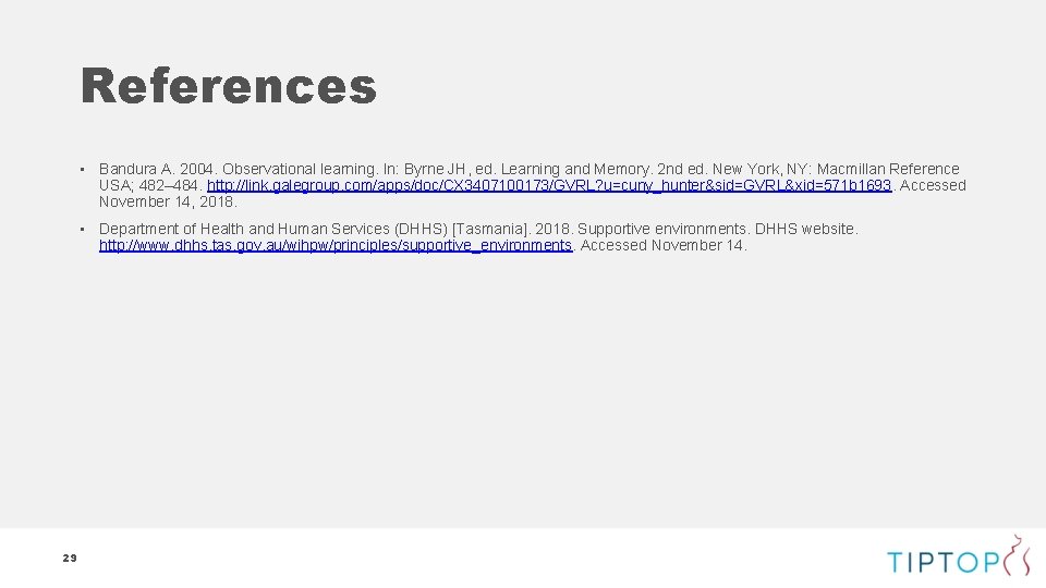 References • Bandura A. 2004. Observational learning. In: Byrne JH, ed. Learning and Memory.