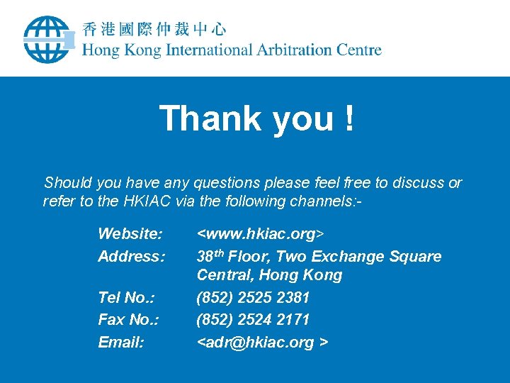 Thank you ! Should you have any questions please feel free to discuss or