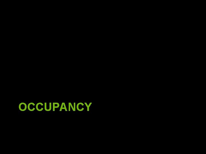 OCCUPANCY 