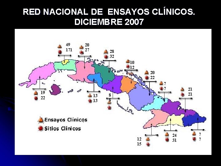 RED NACIONAL DE ENSAYOS CLÍNICOS. DICIEMBRE 2007 49 171 20 27 28 32 10