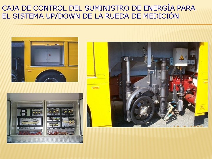 CAJA DE CONTROL DEL SUMINISTRO DE ENERGÍA PARA EL SISTEMA UP/DOWN DE LA RUEDA