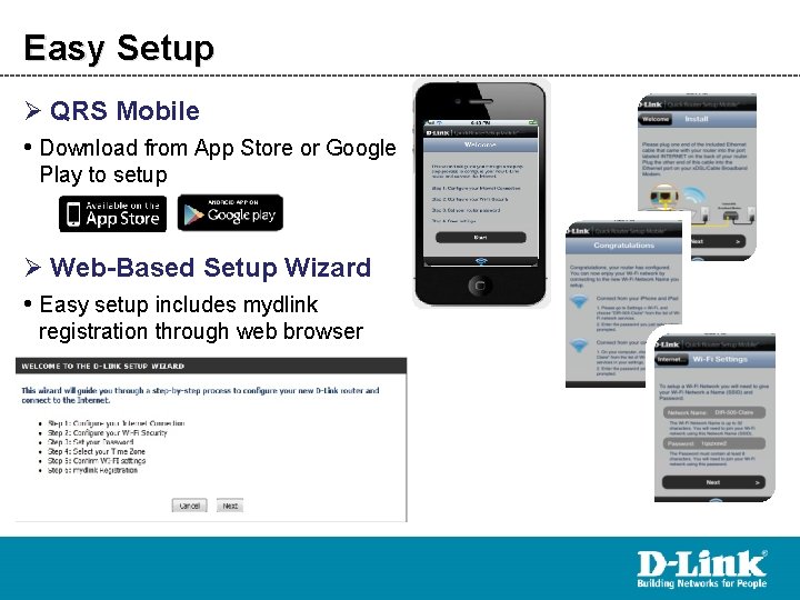 Easy Setup Ø QRS Mobile • Download from App Store or Google Play to