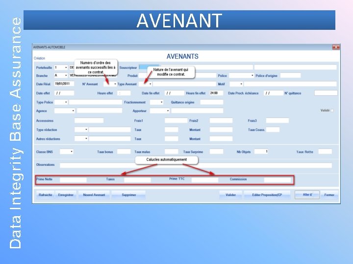 Data Integrity Base Assurance AVENANT 