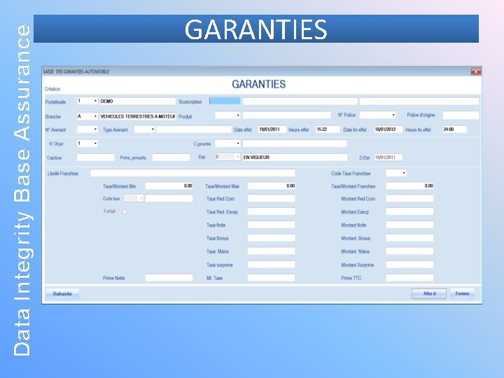 Data Integrity Base Assurance GARANTIES 