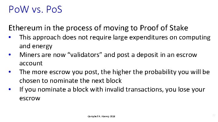 Po. W vs. Po. S Ethereum in the process of moving to Proof of