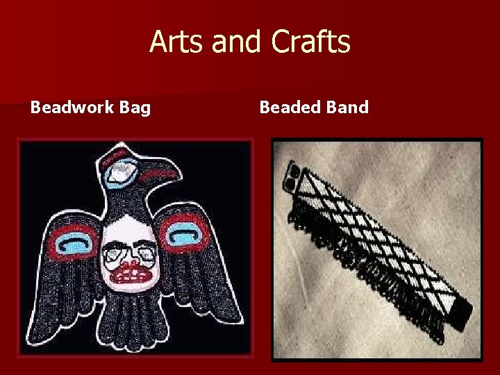 Arts and Crafts Beadwork Bag Beaded Band 