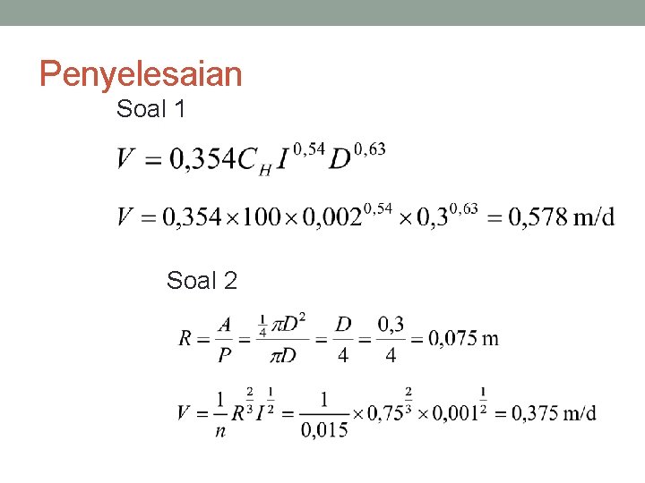 Penyelesaian Soal 1 Soal 2 