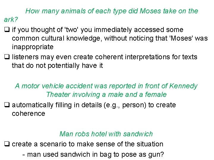 How many animals of each type did Moses take on the ark? q if