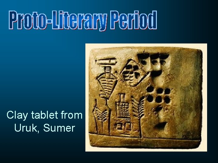 Clay tablet from Uruk, Sumer 