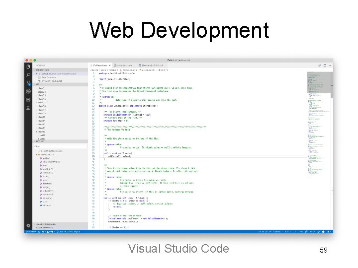 Web Development Visual Studio Code 59 