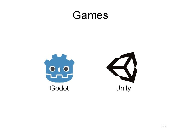 Games Godot Unity 66 