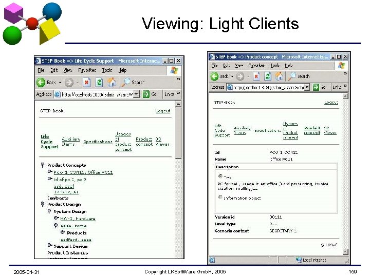 Viewing: Light Clients 2005 -01 -31 Copyright LKSoft. Ware Gmb. H, 2005 159 