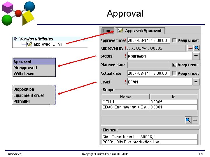 Approval 2005 -01 -31 Copyright LKSoft. Ware Gmb. H, 2005 84 