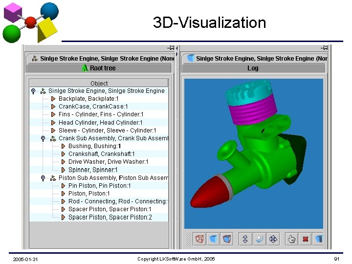 3 D-Visualization 2005 -01 -31 Copyright LKSoft. Ware Gmb. H, 2005 91 