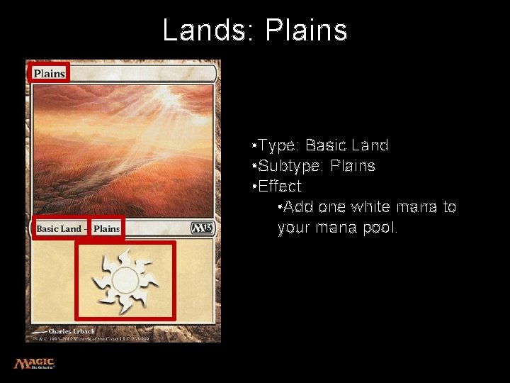 Lands: Plains • Type: Basic Land • Subtype: Plains • Effect • Add one