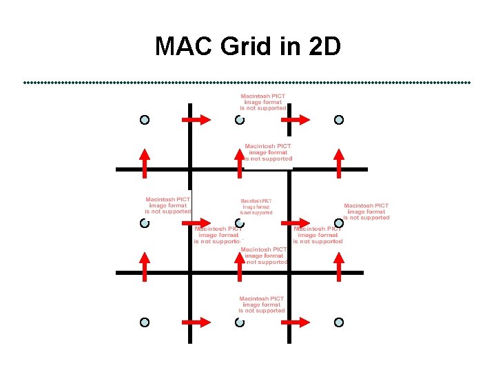 MAC Grid in 2 D 