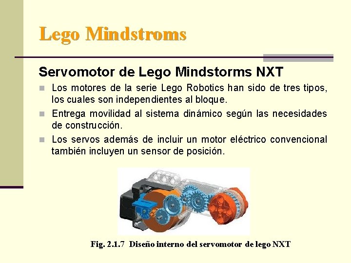 Lego Mindstroms Servomotor de Lego Mindstorms NXT n Los motores de la serie Lego