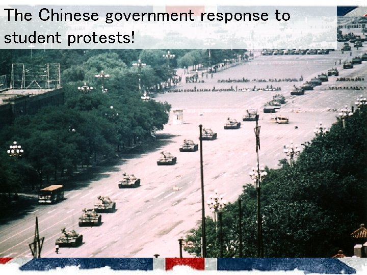 The Chinese government response to student protests! 