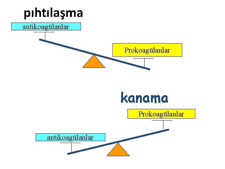 pıhtılaşma antikoagülanlar Prokoagülanlar kanama Prokoagülanlar antikoagülanlar 